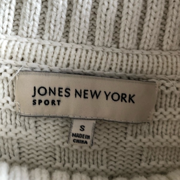 Jones New York Sport Cowl Sweater Striped Knit - Picture 7 of 7